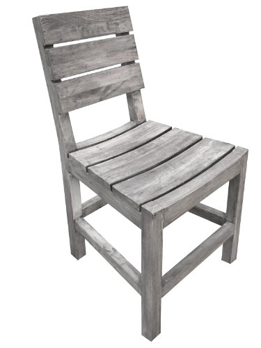 Strandgut07 Teakholz Stuhl recycelt finish, grau von AMBIENTE HOME