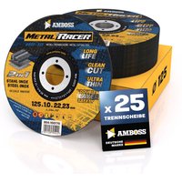 25x Amboss Metal Racer Trennscheibe Ø125 mm - 1 mm - 22.23 mm von AMBOSS WERKZEUGE