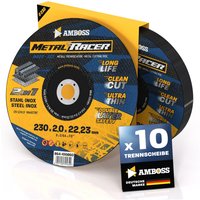 10x Amboss Metal Racer Trennscheibe Ø230 mm - 2 mm - 22.23 mm von AMBOSS WERKZEUGE