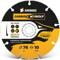 Amboss Werkzeuge - Amboss Carbide Wolf hm Trennscheibe - 76 x 0.8 x 10 von AMBOSS WERKZEUGE