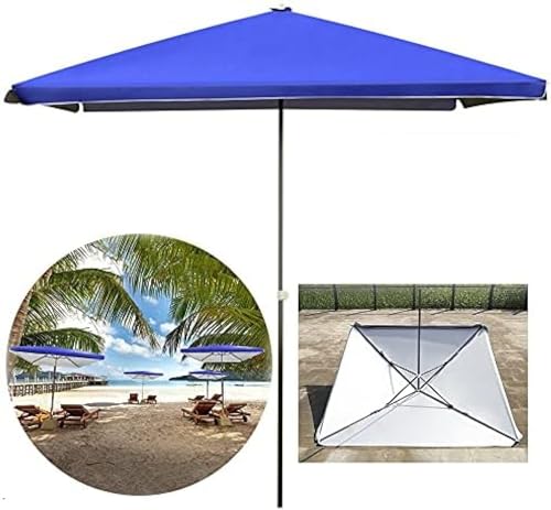 Sonnenschirm für den Außenbereich, 2 x 2 m, 2,2 x 1,8 m, 2,5 x 2,5 m, 2,8 x 2,2 m, 3 x 3 m, 3,2 x 2,5 m, rechteckiger Strandschirm, tragbar, wasserdichter Sonnenschutz, für Balkon/Terrasse/Ü von AMCaoYiLi