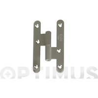 Rundes Scharnier Ohne Zierleiste Mod.405 100 X 58 X 2 Mm Aus Edelstahl Links - 2516 von AMIG