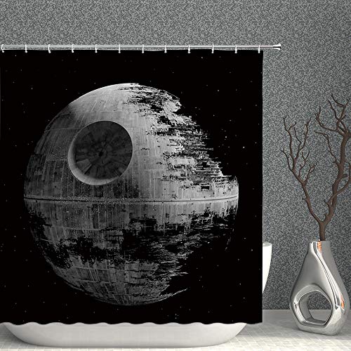 AMNYSF Star Wars Creative Animals Schmetterlinge Blumen Decor Duschvorhang, 177,8 x 177,8 cm Wasserdichter Polyester-Stoff Badezimmer-Accessoires Vorhänge mit Haken Modern 70x70 Inches Multi 013 von AMNYSF