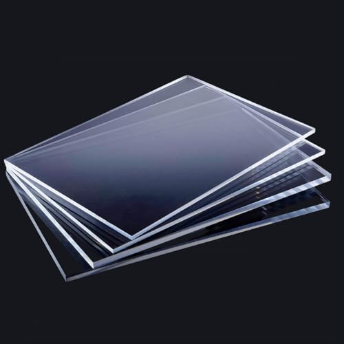 Acrylglas Platte 40x80cm 8mm | PMMA - Klar, Robust & Vielseitig | Zuschnitt von Acrylglas | Transparent | Kunststoffplatte | Materialstärke und Größe wählbar von AMON