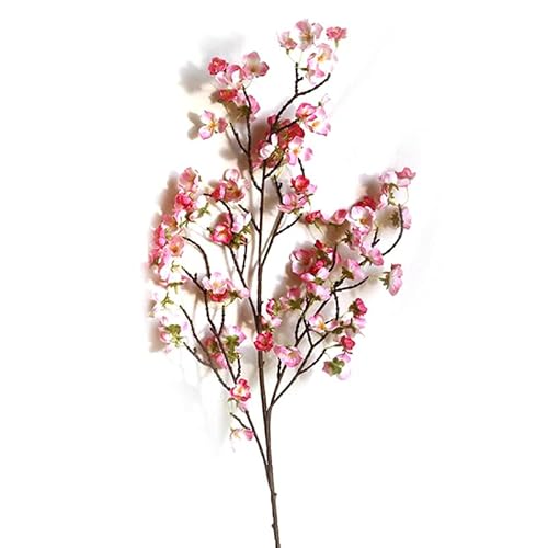 AMONIDA Kirschblüten-Dekor, Stoff, Pflegeleicht, Kirschblütenzweige, Dekor, 4 Zweige, Leicht, Umweltfreundlich, für Räume (Dunkelrosa) von AMONIDA