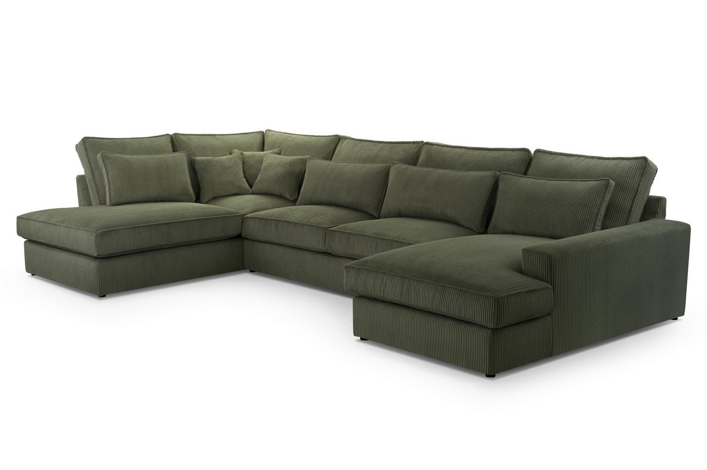 AN-MOEBEL4U Ecksofa Eckcouch MATTEO U 398x176/225x93, Polyurethanschaum T35 von AN-MOEBEL4U