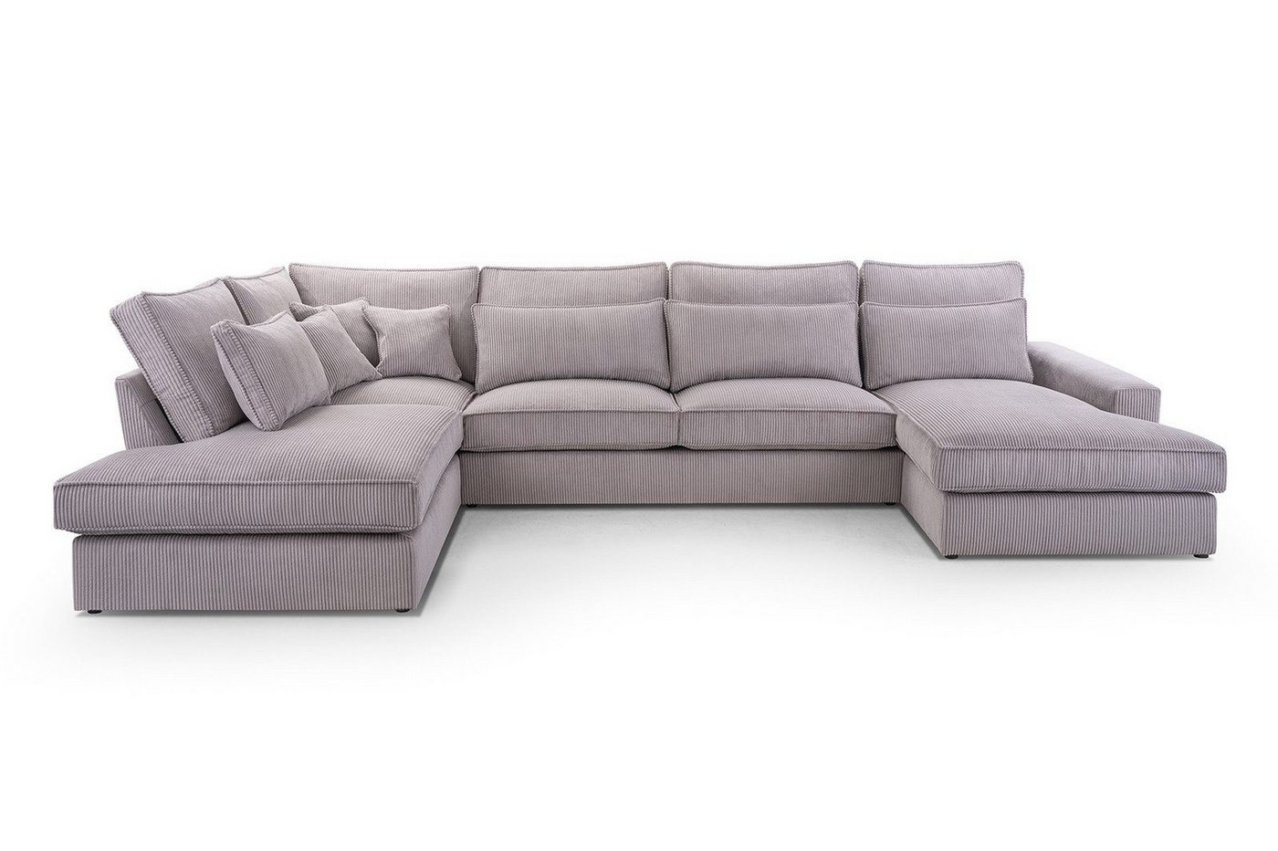 AN-MOEBEL4U Ecksofa Eckcouch MATTEO U 398x176/225x93, Polyurethanschaum T35 von AN-MOEBEL4U