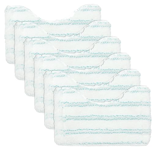 6 Stück Ersatzbezug Bath Cleaner Mikrofasern Set für Leifheit Badwischer Micro Duo Telescope, Badewannenwischer für Leifheit Ersatz Zubehör, Moppbezug, Fliesenwischer, Bodenwischer Armaturen von ANBOO