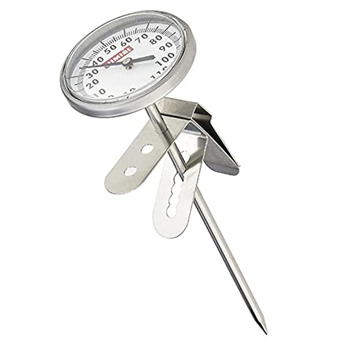 ANCLLO Edelstahl-Milchthermometer, -10~110 ° C Kaffeethermometer für Küche, Grill, Lebensmittel, Steak, Truthahn, Süßigkeiten, Milch, Badewasser von ANCLLO