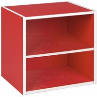 Würfelregal 35 cm modulares Bücherregal moderne Möbel -Würfel mit Regal / Rot von BIZZOTTO