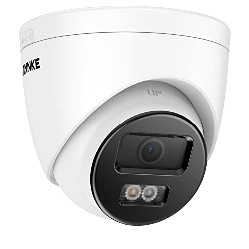 ANNKE 12MP IP PoE Überwachungskamera Aussen, Outdoor Kamera mit Person- und Fahrzeugerkennung, 100ft Farbenachtsicht, H.265+, IP67, 24/7 Videoüberwachung, SD-Kartensteckplatz bis zu 512G (Muschel) von ANNKE