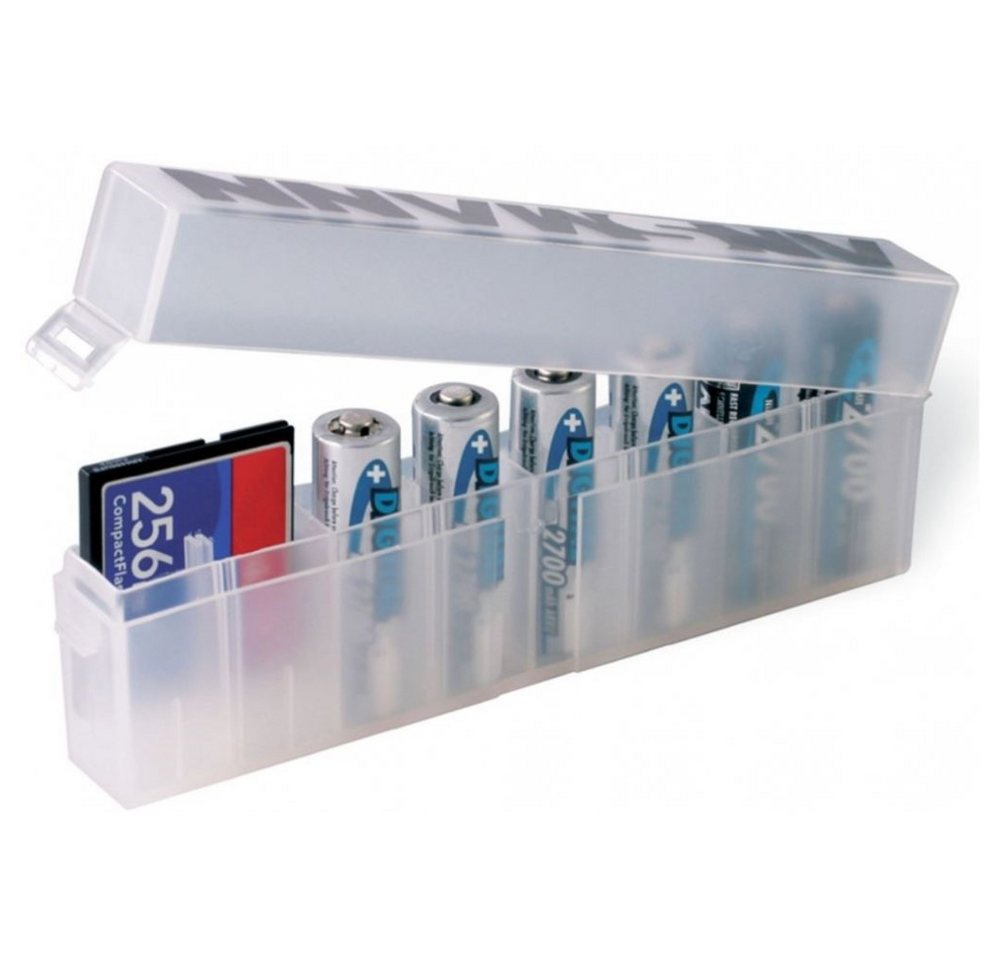 ANSMANN AG Aufbewahrungsbox Batterybox 8 plus - Akku-Box - transparent von ANSMANN AG