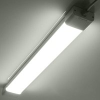 Led Feuchtraumleuchte 60CM mit 18W 6000k KlatWeiß Ultraslim Deckenleucht Wasserfest IP65 mit pc Abdeckung für Keller Garage - 6000K - Anten von ANTEN