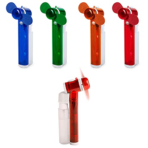 Antevia – Zerstäuber für das Gesicht | Taschenventilator | Handbrause | Material: PVC | Verfügbare Farben: Orange Rot Blau Grün (Hendry Rot) von ANTEVIA Matériaux