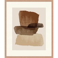 ANY IMAGE Digitaldruck »Abstrakt Braun II«, Rahmen: Buchenholz, natur von ANY IMAGE