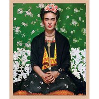 ANY IMAGE Digitaldruck »Frida Kahlo, Vogue Magazin«, Rahmen: Buchenholz, natur - braun von ANY IMAGE