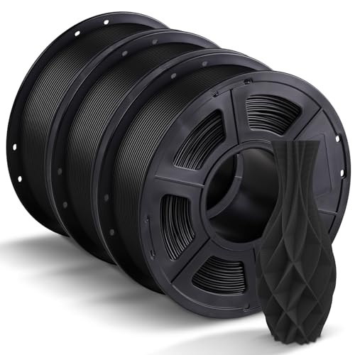 ANYCUBIC PLA Filament 1.75mm Schwarz 3kg, 3D Drucker Filament PLA, Filament 3d Druckmaterialien für FDM 3D-Drucker, Vakuumverpackung, Ordentliche Spule von ANYCUBIC