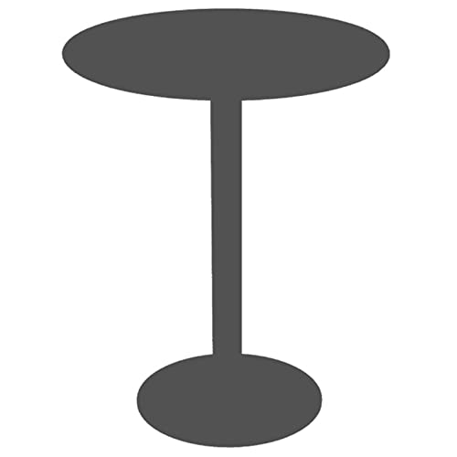 ANram Bistrotisch, Klassische Bistro-Pub-Möbel – 28,3 cm hohe runde Tische mit Sockel, schwarz/weißer Tisch mit Eisenbeinen und Sockel, Kleiner Pub-Tisch für Küche, Esszimmer, Kaffee, Bistrotisch von ANram