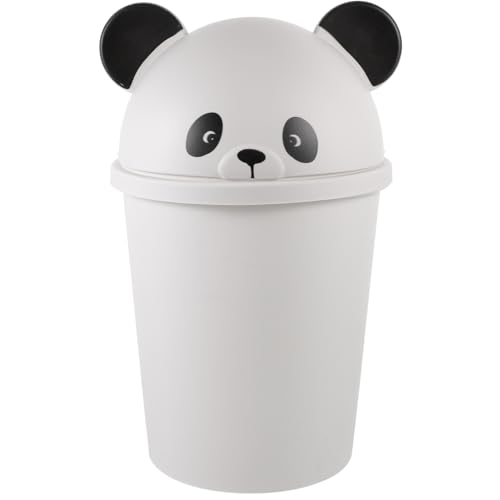 AOKWAWALIY Panda-mülleimer Toilettenmülleimer Papierkorb Desktop-mülleimer Mülleimer Im Schreibtisch Kleiner Mülleimer Abfalleimer Am Bett Lustiger Mülleimer Tier Büro Plastik Vorratsbehälter von AOKWAWALIY