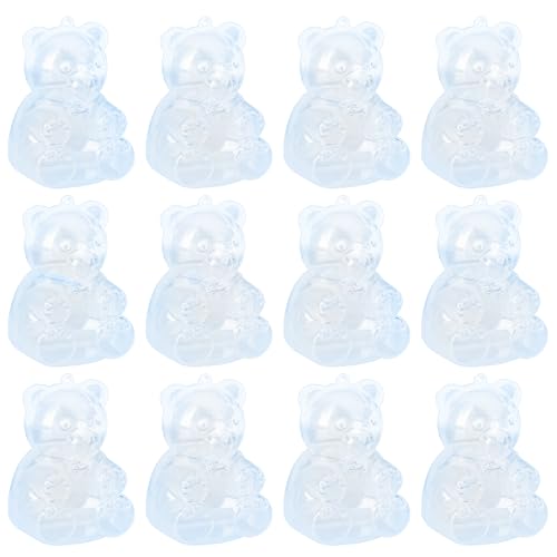 AONYAYBM 12 Stück Süßigkeitenschachteln in Bärenform, Süße Kleine Süßigkeitenschachteln, Süßigkeiten-Keks-Box-Dekoration, Niedliche Durchsichtige Kunststoffbehälter für Hochzeiten,(#3) von AONYAYBM