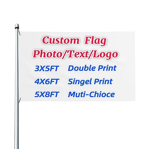 Benutzerdefinierte Flagge 3x5 ft Personalisierte Banner Machen Sie Ihre eigene Flagge Fügen Sie Ihr Logo/Bild/Foto/Text Customized Geschenke Indoor Outdoor Dekoration von AOOEDM