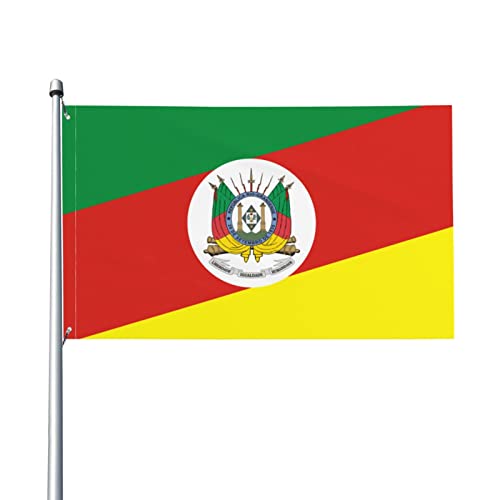 Flagge von Rio Grande Do Sul, 9,1 x 1,5 m, UV-beständig, langlebig, hochwertige Dekoration, Hof, Innengarten, Banner von AOOEDM