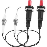 Aougo - 2 Stück Piezo-Zünder, Gaszünder, Piezo-Zündnadel, Piezo-Zündung, Piezo-Zündung, Piezo-Zündung, Zündung für Gasgrill, Rotisserie, Gasheizung. Aougo - 2 Stück Piezo-Zünder, Gaszünder, Piezo-Zündnadel, Piezo-Zündung, Piezo-Zündung, Piezo-Zündung, Zündung für Gasgrill, Rotisserie, Gasheizung. von AOUGO