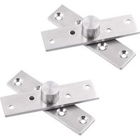 2er-Pack um 360 Grad drehbares Türscharnier aus Edelstahl mit Befestigungsschrauben 75 x 17 mm 2er-Pack um 360 Grad drehbares Türscharnier aus Edelstahl mit Befestigungsschrauben 75 x 17 mm von AOUGO