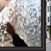 Fensterfolie zur Dekoration und zum Schutz der Privatsphäre, nicht klebende Fensterfolie, selbstklebende Fensterfolie, Anti-UV, für Büro, Fensterfolie zur Dekoration und zum Schutz der Privatsphäre, nicht klebende Fensterfolie, selbstklebende Fensterfolie, Anti-UV, für Büro, von AOUGO