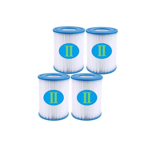 AOXHFNV Filterkartusche Typ II,Poolfilter Kartusche Typ II,Pool Filterkartusche für 58094 Filterpumpen Ersatzfilterpatrone (4 Stück) von AOXHFNV