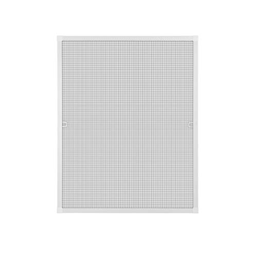 APANA - Fenster Fliegengitter mit Alurahmen & Fiberglasgewebe - Insektenschutz Fenster mit umlaufender Bürstendichtung - Fliegennetz Fenster Montage ohne Bohren (Maßanfertigung bis 120x140 cm | Weiß) von APANA