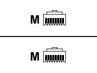 APC Patchkabel Cat 5E RJ45 UTP Anschlussbelegung: 1 zu 1 ungeschirmt 1m grau von APC