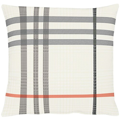 APELT Tartan_49x49_28 Kissenhülle, Polyester, beige, 49 x 49 x 0.5 cm von APELT