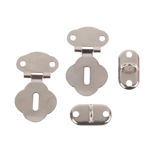 AQXYWUIO 2 Paar/Satz Schloss Haspe Haken Latch Lock Scharnier Hardware Schloss for Schmuck Box Tagebuch Buch Schublade Holz Fall Schnalle von AQXYWUIO