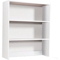 Aufsatz-Bücherregal für Schreibtisch 2 Regale Esche weiß H.105x90x29cm von IPERBRIKO