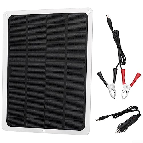 10 W 12 V Solarpanel Kit Batterie Maintainer Ladegerät, wasserdichtes tragbares Solarpanel-Ladegerät für Autobatterie von ARMYJY