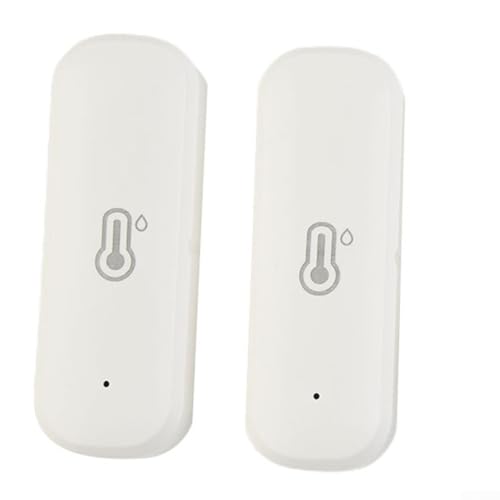 ARMYJY 2 Pack WiFi Hygrometer Thermometer Sensor, Wireless Temperatur und Luftfeuchtigkeit Sensor für Innen Außen Tuya APP von ARMYJY