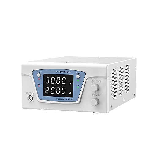 Hochleistungsverstellbar DC Stromversorgungselektroplieren des alternden Programms der Stromversorgung Laborversorgungsversorgung einstellbar Variables Schaltnetzteil (Color : White, Size : 200V 3A von ARTGOS