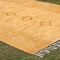 8x10 Vintage-Teppich | Wohnzimmer-Terrassenteppich Outdoor-Teppich Aus Baumwolle Handgefertigter Teppich Mit Blockdruck Boho von ARTSOFRAJASTHANIndia