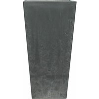 Artstone - TrendLine Blumenvase Ella schwarz 26 x 26 cm Pflanztopf mit Drainage Pflanzkübel von ARTSTONE