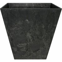 TrendLine Blumentopf Ella schwarz 35 x 35 cm Pflanztopf mit Drainage Pflanzkübel von ARTSTONE