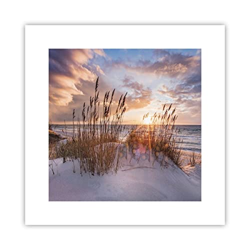 Wandposter Art Prints 30x30cm Poster ohne Rahmen Westen auf der Strand Küche Wanddeko Bild Wand Kunstdruck Deko Wandbilder Dekoration Wohnzimmer Schlafzimmer Modern Wall Art Decor P2XAC30x30-4710 von ARTTOR