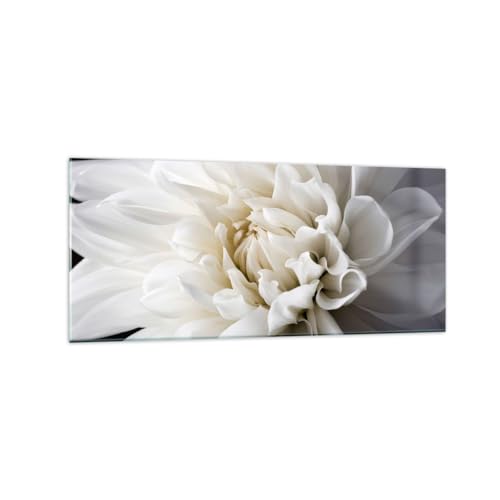 Wandbilder Dekoration Wohnzimmer Blume Dahlie Natur Panorama Bilder auf Glas 120x50cm Glasbild Schlafzimmer Küche Wand Kunstdruck Art Groß Wanddeko Bild im Glas Modern Wall Decor GAB120x50-5229 von ARTTOR