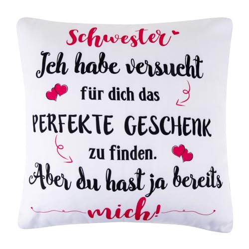 ARVOV Männer Kissenbezug, Geburtstagsgeschenk für Männer, Geschenke für Männer, Männer, Geburtstagsgeschenk Mann (45 x 45 cm, Schwestern) von ARVOV