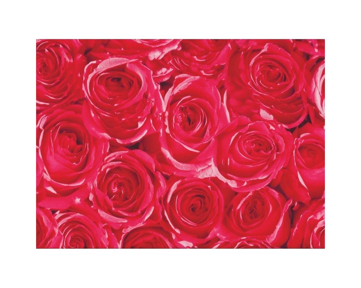 AS4HOME Möbelfolie Möbelfolie - rote Rosen - Dots - 45 cm x 200 cm, Muster: Blumenmuster von AS4HOME