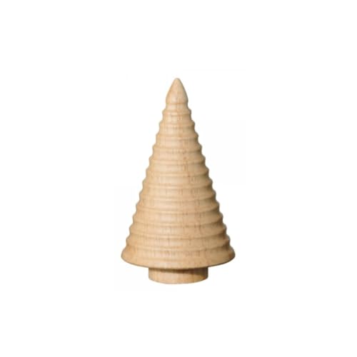 ASA Deko Tannenbaum, gerillt, D. 4,5 cm, H. 8,5 cm, Gummibaumholz von ASA