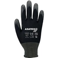 Handschuhe Gr.7 schwarz pa m.Soft-Polyurethan asatex von ASATEX AKTIENGESELLSCHAFT
