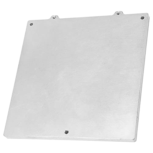 Heißbett Stützplatte, Metall Aluminium Platte, 120 X 120 X 6 Mm, Hitzebeständiges Z Achsen Stützblech für M3 Sechskantschraubenbohrungen für Voron V0 V0.1 3D Drucker von ASHATA