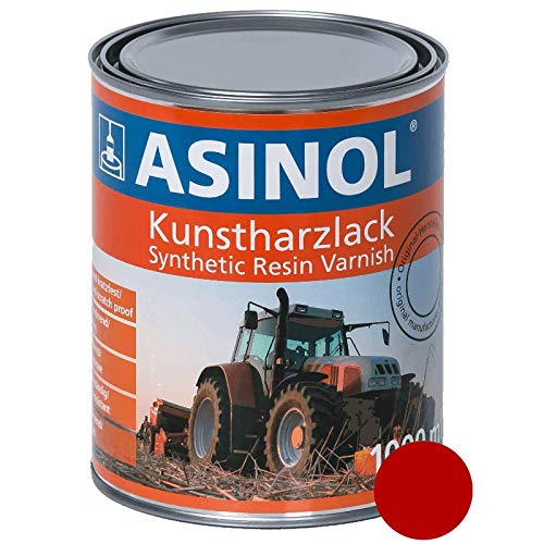 ASINOL KVERNELAND ROT 1.000 ml Kunstharzlack Farbe Lack 1l Liter Dose von ASINOL