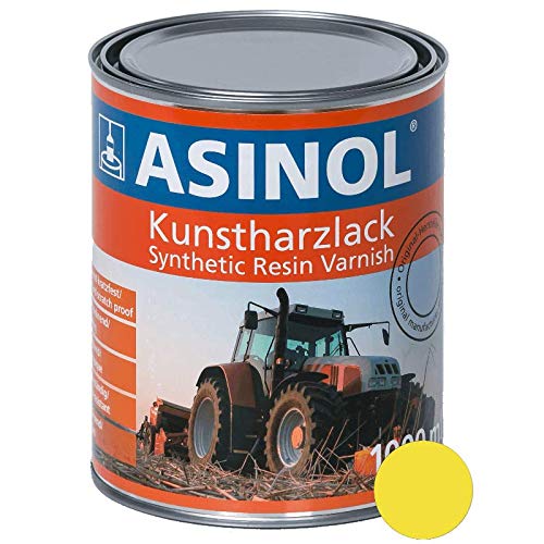 ASINOL RAL 1018 zinkgelb hochglänzend 1 Liter, 1.000ml Kunstharzlack von ASINOL